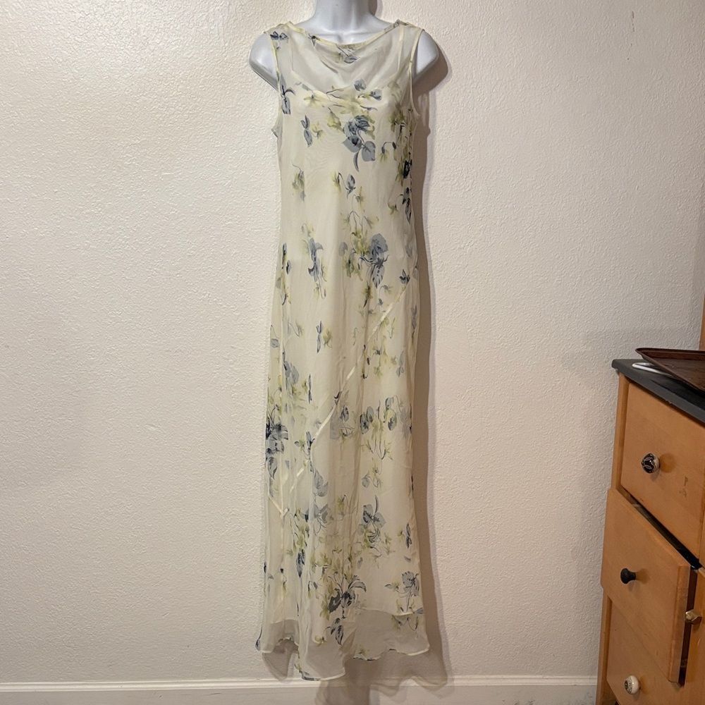BCBG Max Azria Floral Maxi Dress Size 6